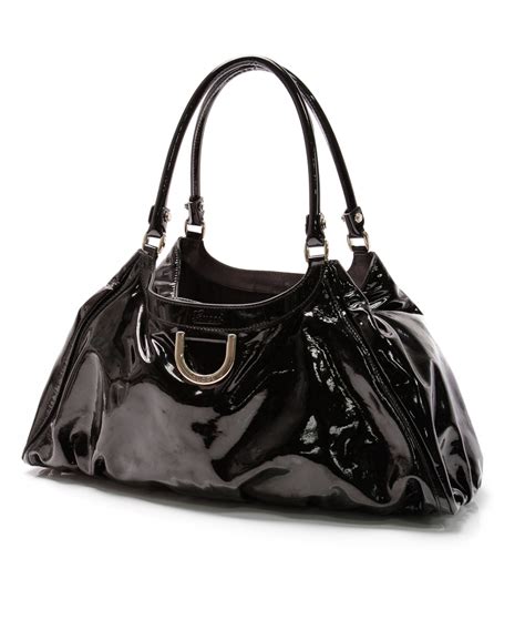 gucci black patent bag